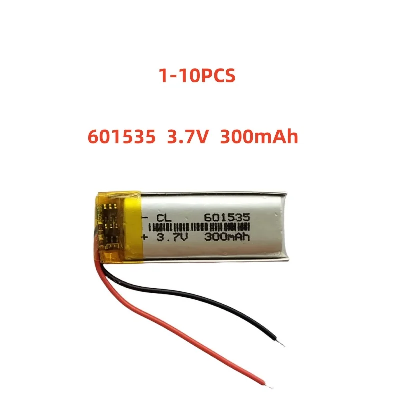 

601535 3.7V 300mAh Small Size Lipo Rechargeable Battery Lithium Polymer For MP3 Bluetooth MID headset headphone video pen