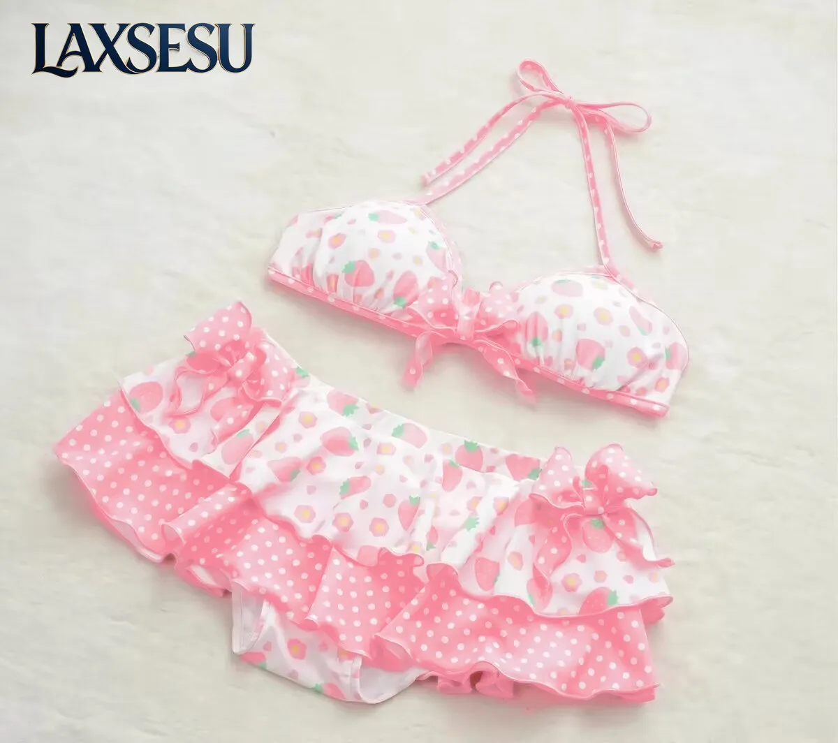 Japanese-style Summer Sweet Swimwear Women Summer Cute Girly Fresh Pure Desire Sexy Swimwears Kawaii Girl Skirt Bikini Sets