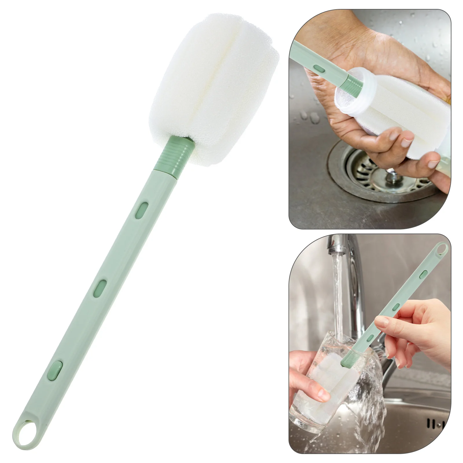 

Bottle Washing Brush and Cup Daily Use Cleaner Cleaning Supplies Cleanser Beer for Sponge Scrub Water Kitchen Baby Waterbottle