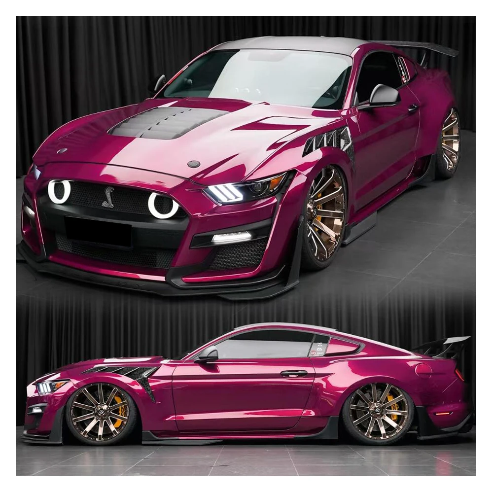 CARKOO Hurtowa Cena Promocyjna Premium Gloss PET Folia Samochodowa z Wysokiej Jakości Materiału Vinyl, Kolorowa, do Stylizacji Aut, Odporna na Zarysowania