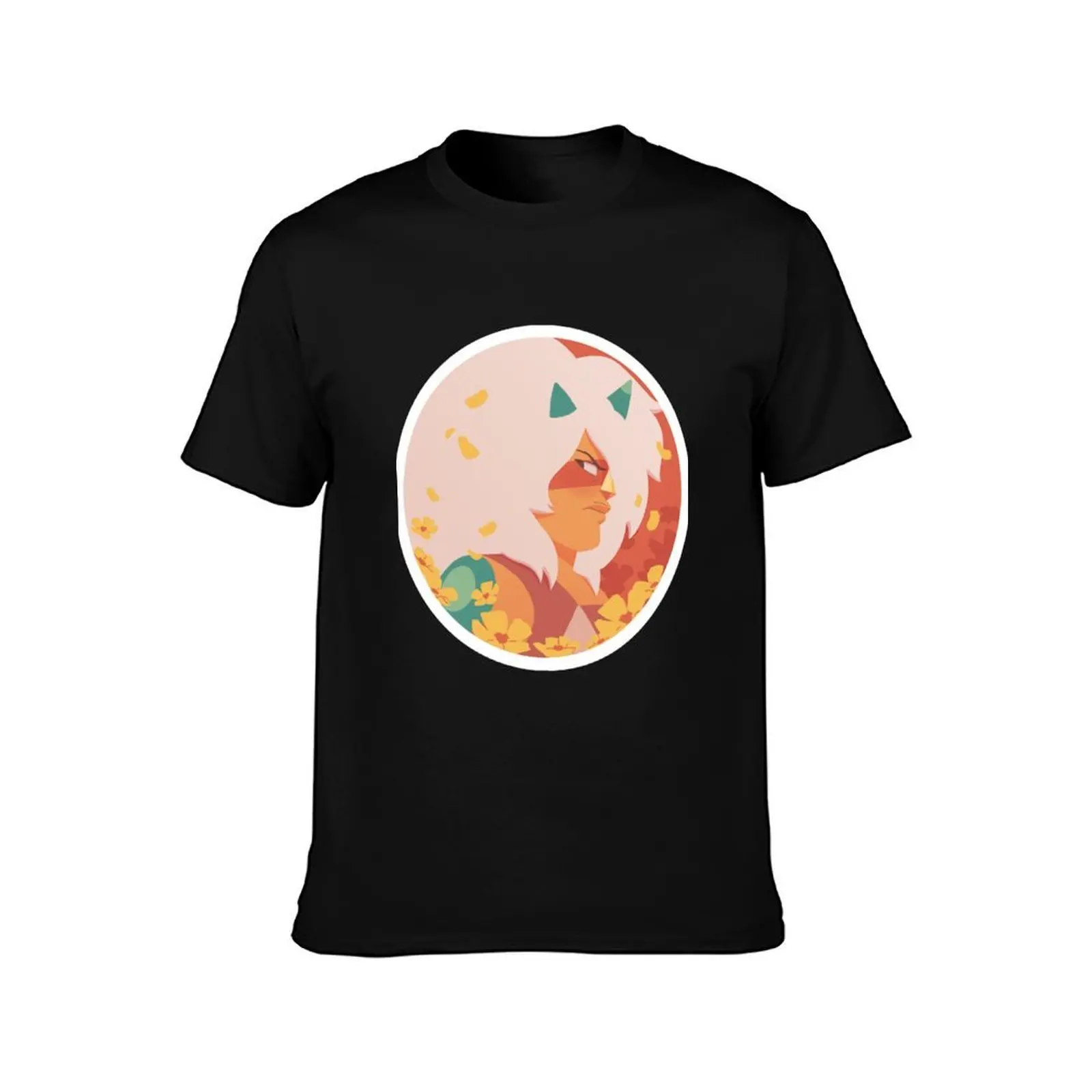 Pastel Jasper portrait T-Shirt, Summer Casual Cotton Tee, Oversized Streetwear Tops, Vintage Graphic Print, Unisex Men Women