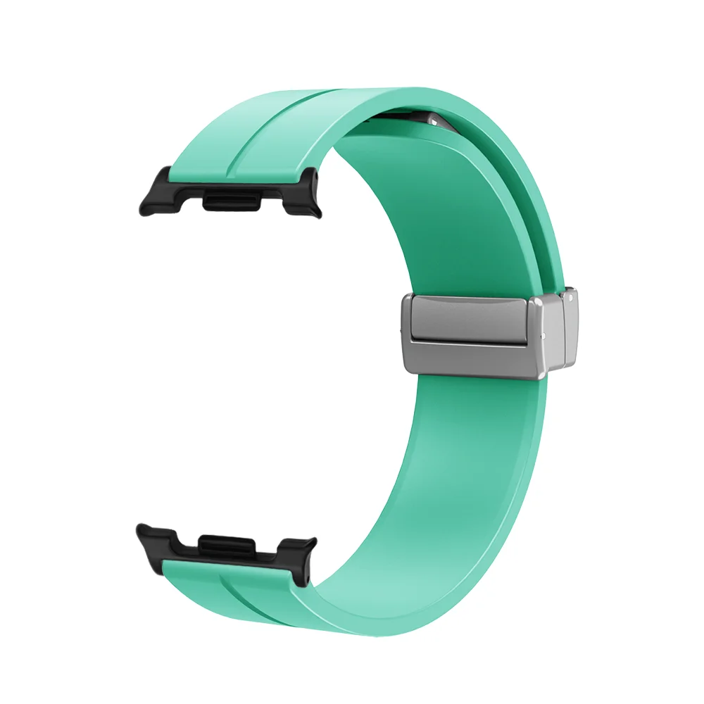 

Loop Band+Magnetic Buckle For Samsung Galaxy Watch 8 40mm/44mm Quick Release Waterproof Silicone Smart Watch Strap for Man Woman