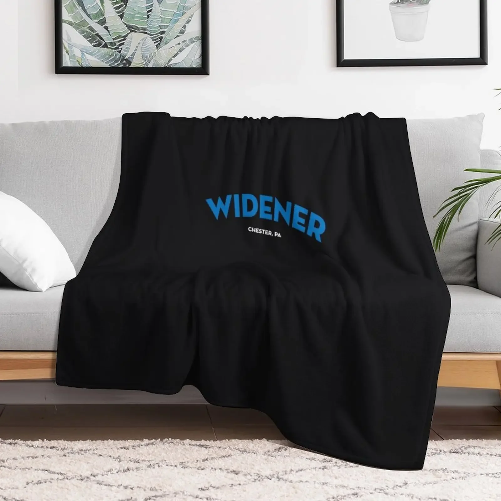 Widener University Blue Throw Blanket Foldable Soft Warm Blanket for Outdoor Use