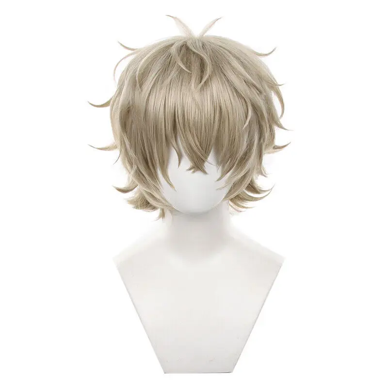 Wind Breaker Chōji Tomiyama Cosplay Wigs 35cm Short Light Brown Synthetic Hair