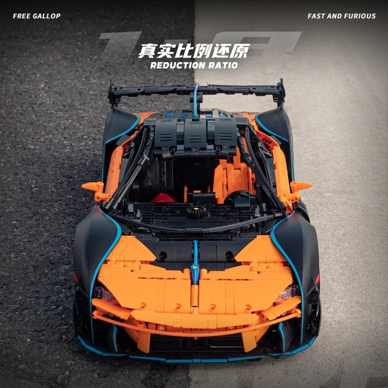 3862 قطعة سيارة رياضية SABER P1 مجموعة مكعبات البناء للبالغين MOC مجموعة أدوات السيارة لعب الاطفال هدايا عيد الميلاد