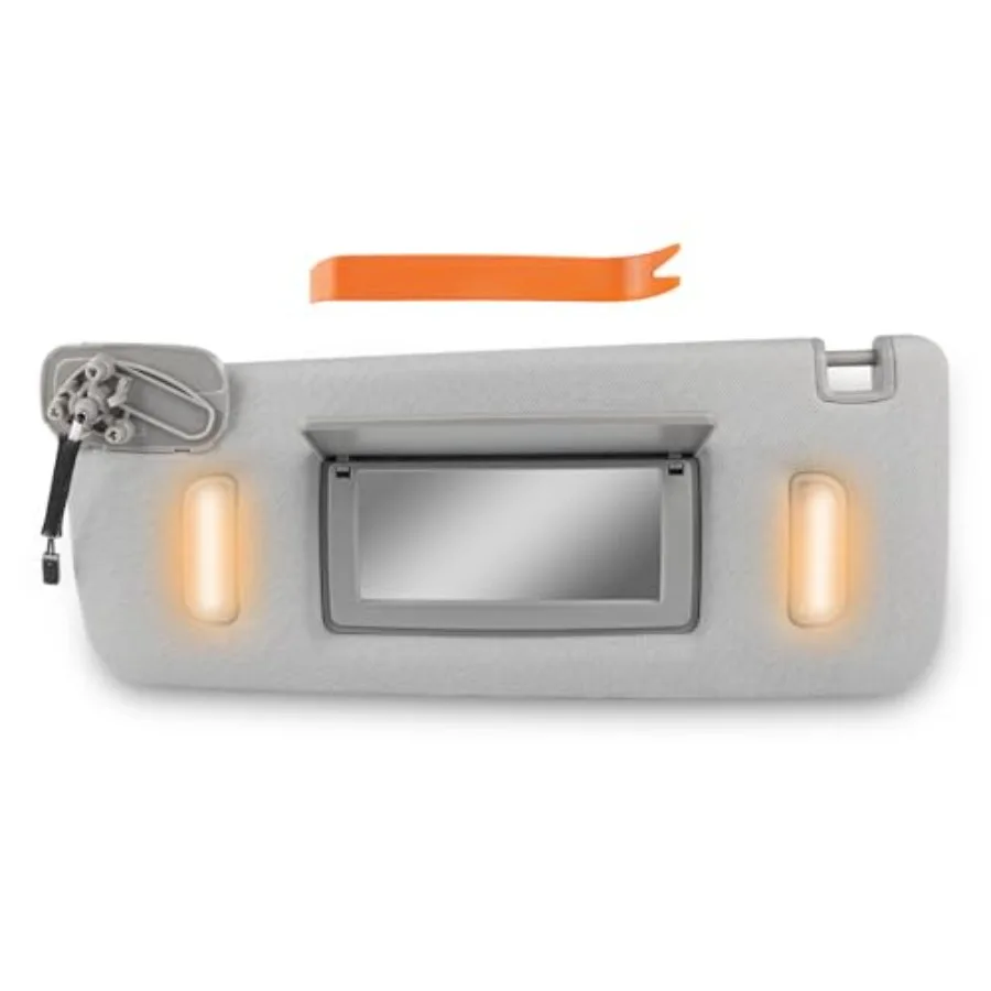 

Sun Visor Left Driver Side with LED Light Compatible with Cadillac Escalade/ESVChevrolet Silverado 1500/2500/ 3500/Suburban/Tah