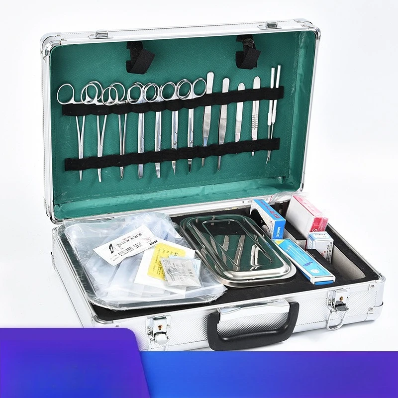 

Ящик для хирургических инструментов для больших животных, ящик для инструментов из алюминиевого сплава, свиньи, крупного рогатого скота и овец, ветеринарные хирургические инструменты