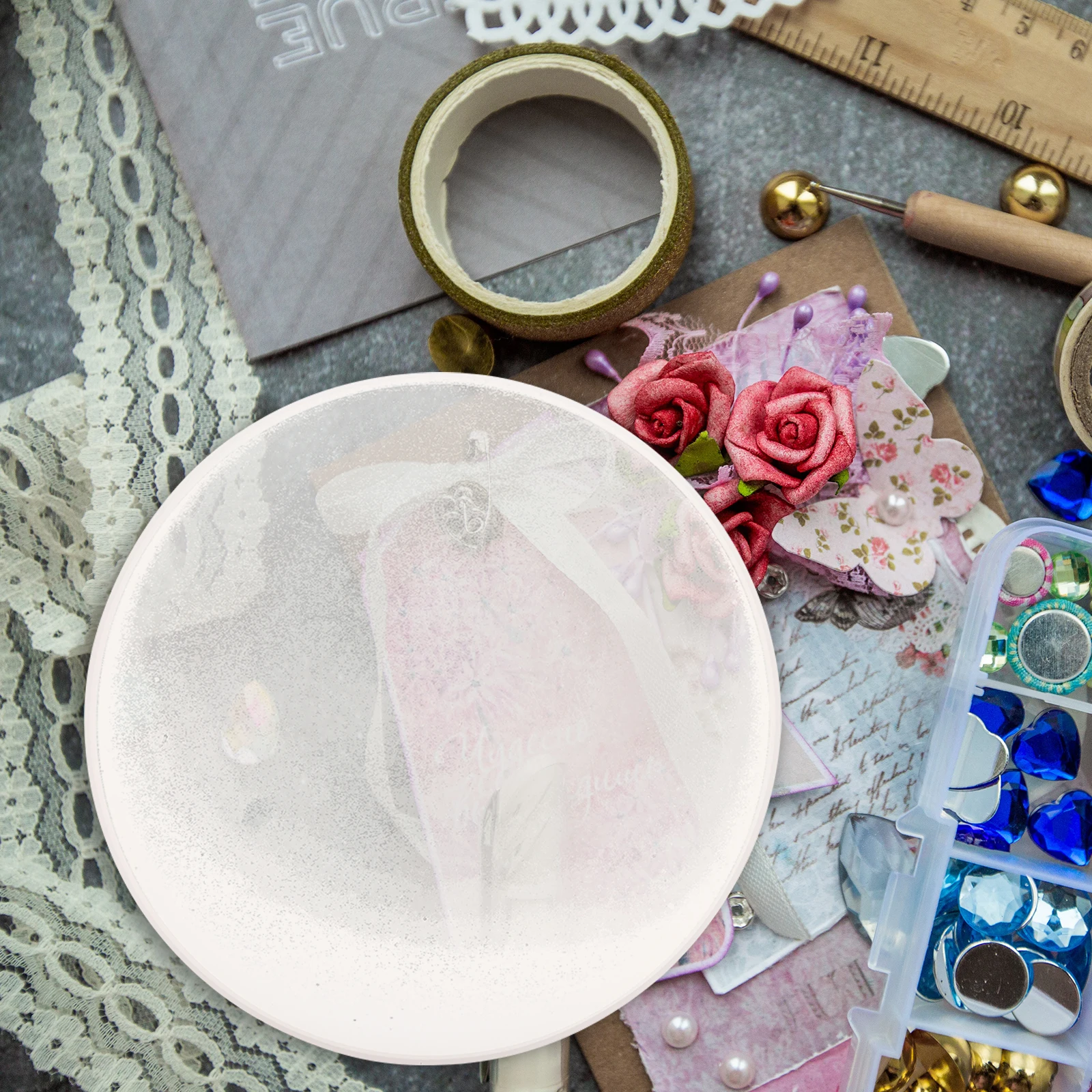 

Creative Silicone Mold Tray DIY Epoxy Resin Craft Coaster Mold Large Cup Mat Shape Durable Manual Art Molds for Coffee Mugs