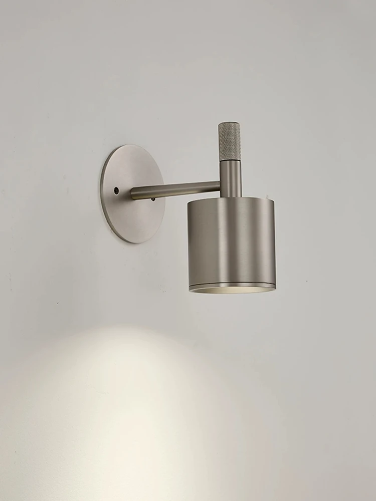Bauhaus industrial stainless steel wall lamp GU10 LED modern bedroom bedside wall light reading corridor decor atmosphere lamp