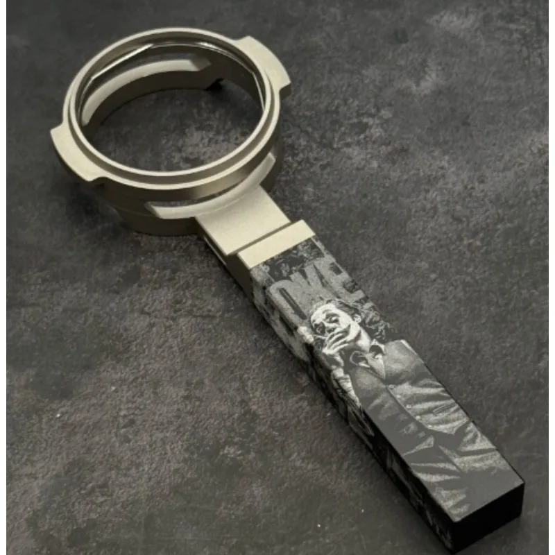 Suitable for Visbo CNC Stainless Steel Hollow Bottomed Coffee Machine Handle Without Powder Bowl Customized Handle