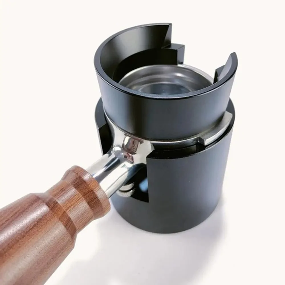Coffee Grinder Dosing Ring Espresso Powder Funnel Aluminum Accessory Silver Black Home Barista Tool Kitchen Equipment