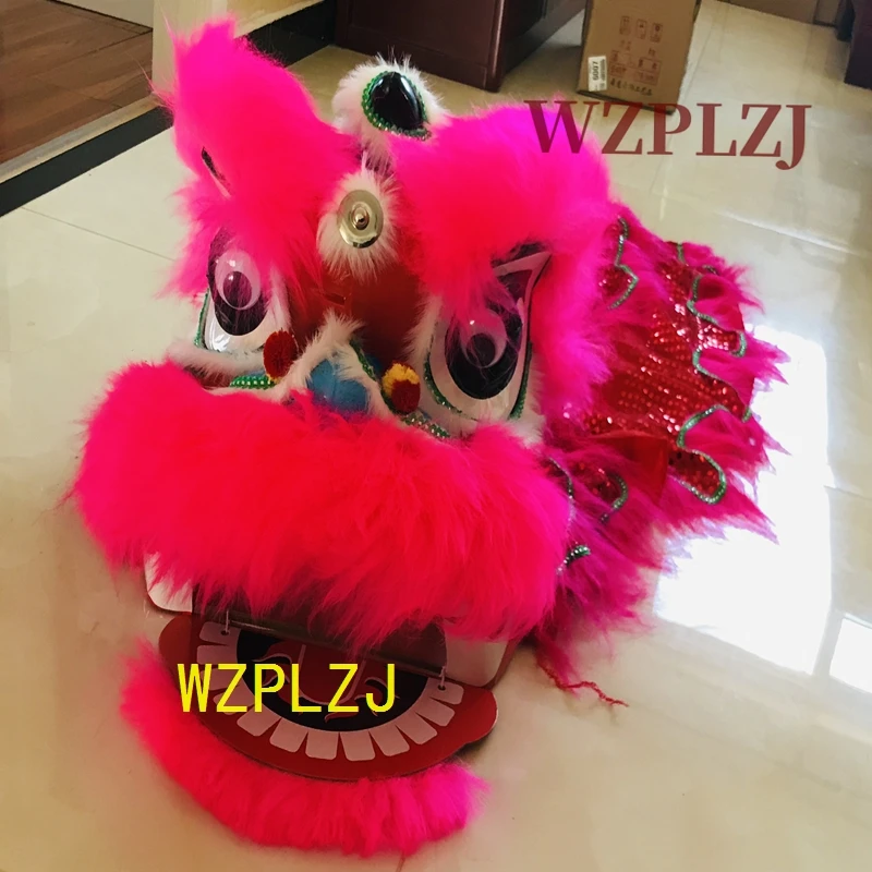 

Wink Eyes fun 14 inch 5-12 Age Lion Dance Costume Cosplay Props Kid Toy Party Sport Festival Christmas Outdoor Stage Mascot