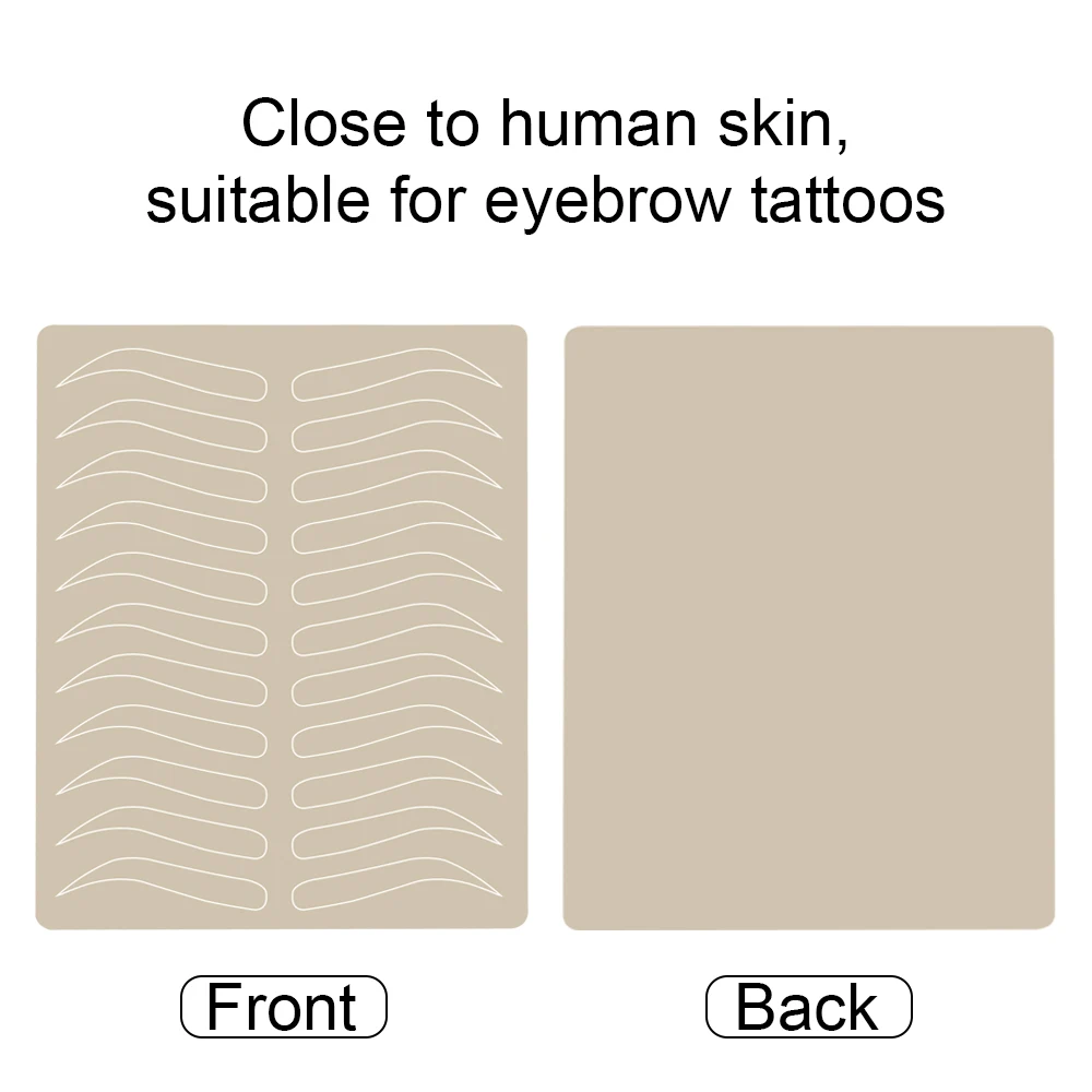 20/10/5/3/1Pcs Microblading Eyebrow Tattoo Practice Skin Eyebrow Permanent Makeup Supplies PMU Eyebrow Tattoo Training Skin