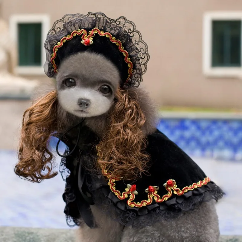 

Pet supplies - Christmas clothes made of polyester in European and American style, transformed into funny cat clothing