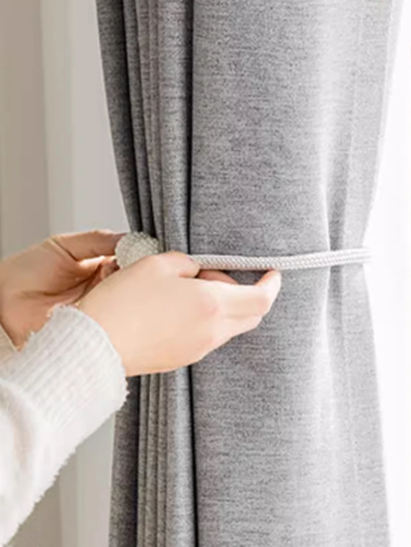 تعتيم كتان بوليستر 100% جاهز لون خالص لستائر نافذة المنزل في الفندق لغرفة المعيشة