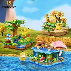 New Keeppley Pokémon Building Block Pikachu Partner Series Original Cartoon Assembly Model Decoration Children's Toys Girl Gift