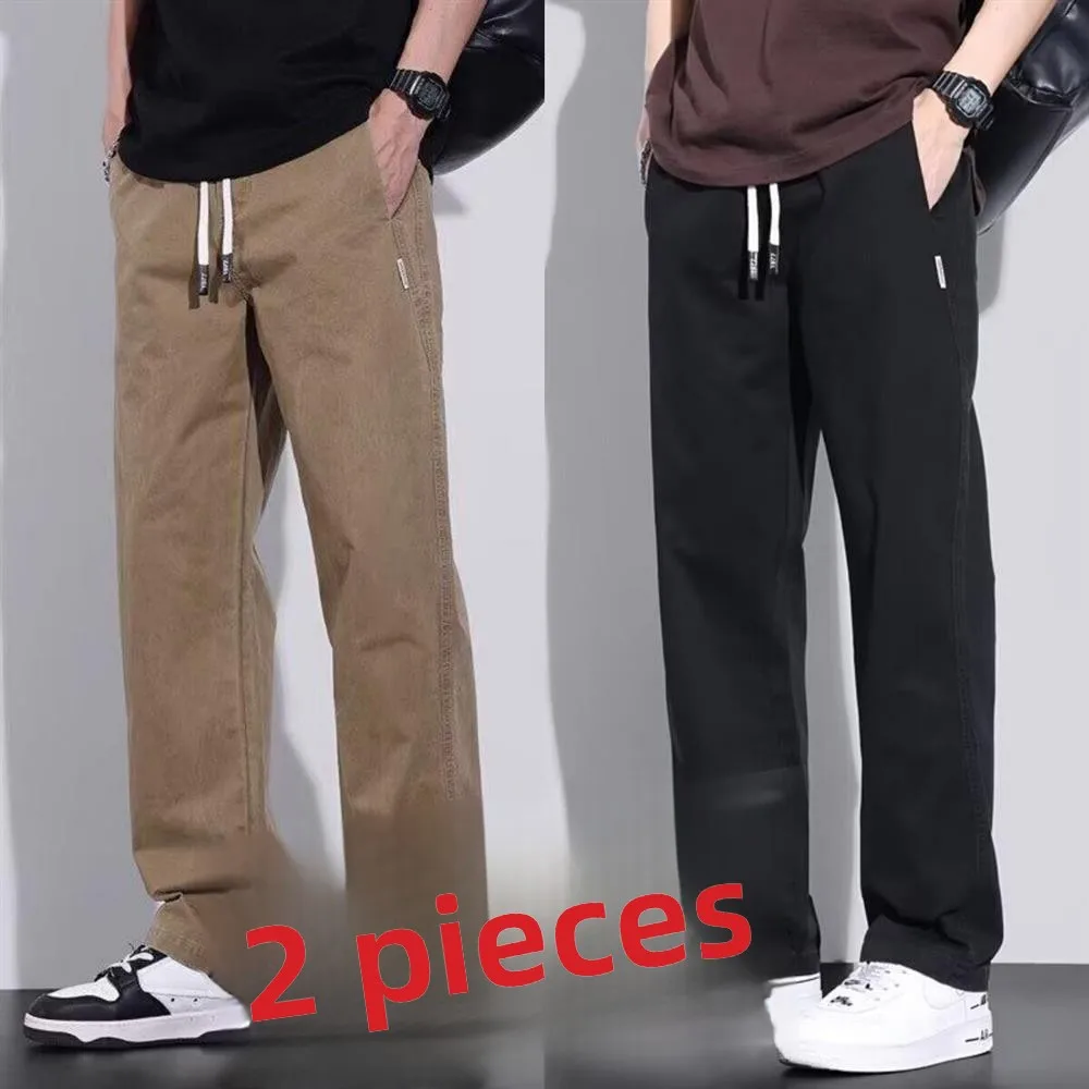 

Mens Wear Resistant Work Trousers Lightweight Spring Summer Construction Site Pants Quick Dry Dirt Workwear Casual Straight Leg