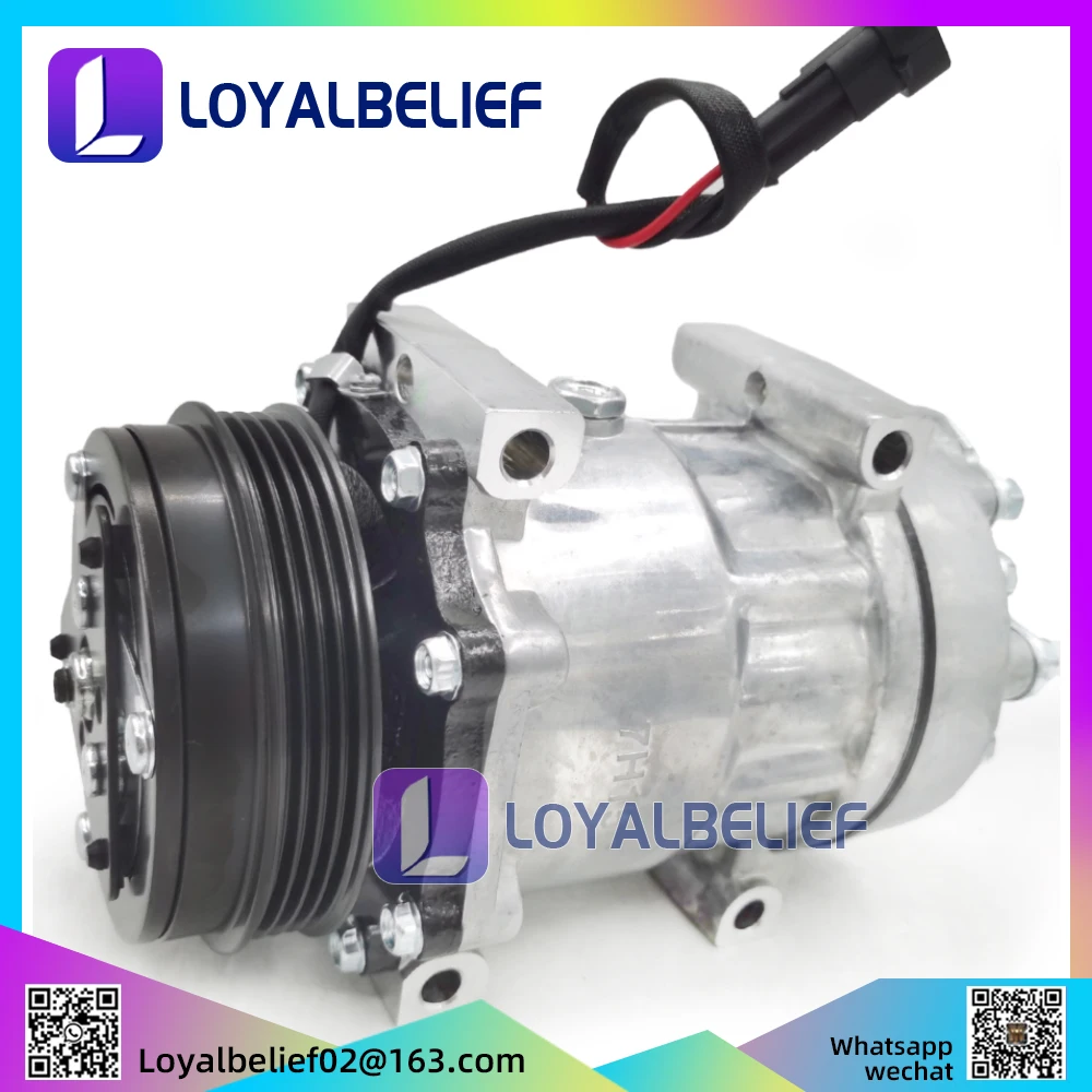 

Auto A/C AC Compressor For CASE NEW HOLLAND TS110 TRACTOR 1101380 8148 6021 6021 8148 4040526