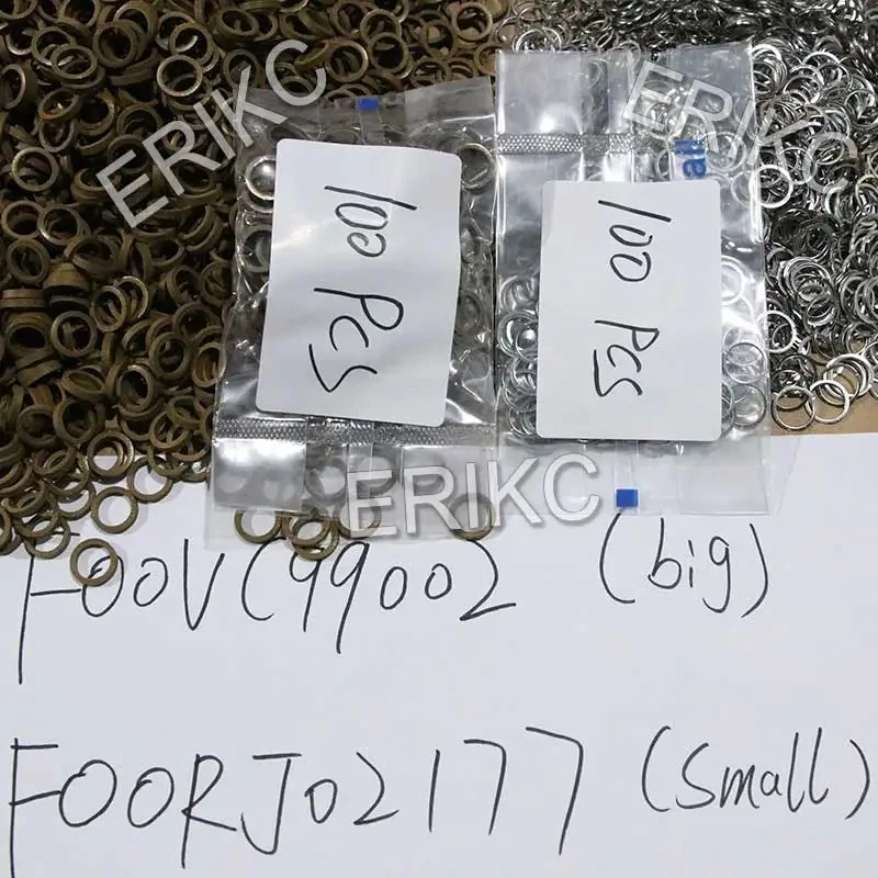 ERIKC 100 Sets F 00V C99 002 Common Rail Diesel Fuel Injector Valve Repair Kits F00VC99002 Seal Kits O-Ring F00RJ02177 for BOSCH
