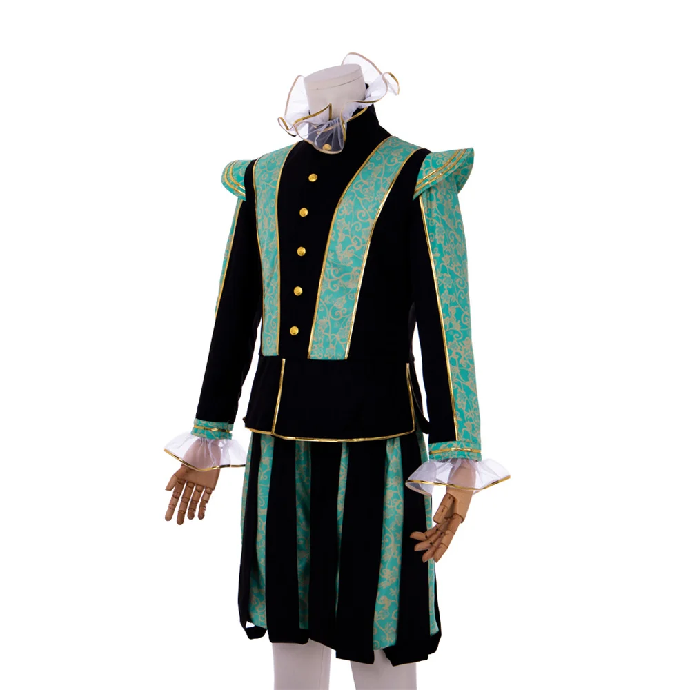 Victorian Tudor Prince Costume Medieval Renaissance Noble Artist Cosplay Outfits Halloween Carnival Party Men Custom Made Suits