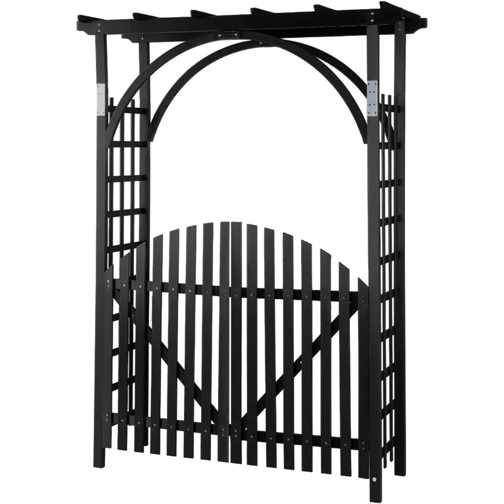 

Деревянная оправка VINGLI 85 дюймов, свадебная арка для садовой оправы для церемонии, деревянная решетка для скалолазания по растениям, рождественский декор, беседка для G