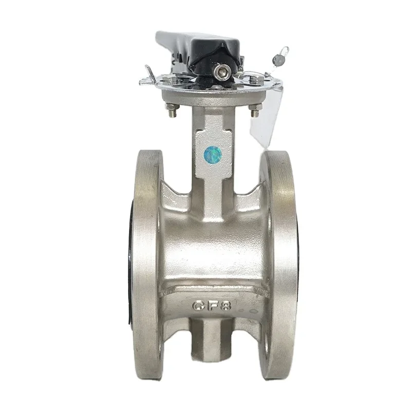 DF810-BF Stainless Steel Series Flanged Type Soft Sealing Center Lined Butterfly Valve