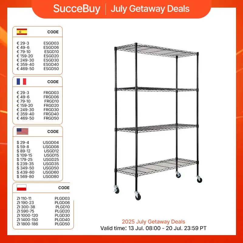 VEVOR 4 Layers Storage Shelf Ladder Shelving Stair High Shelf Unit Bookshelf  For Kitchen Warehouse Commercial Space Racks