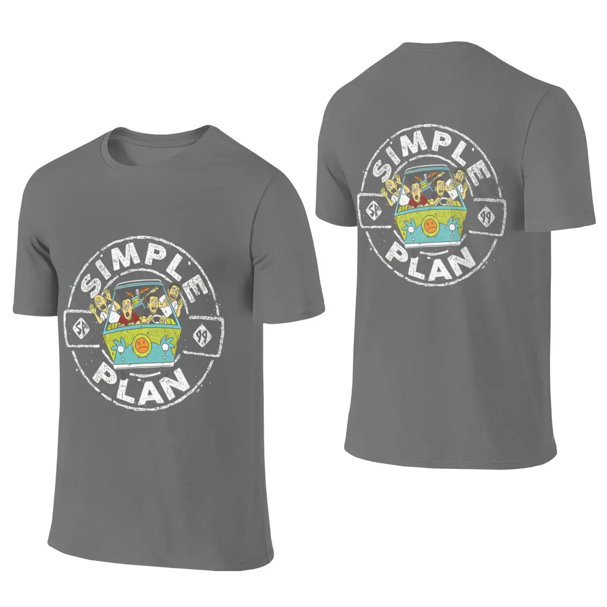 Simple Plan Merch Smooth Reversible T-shirt Niche Casual Basic Versatile Tees