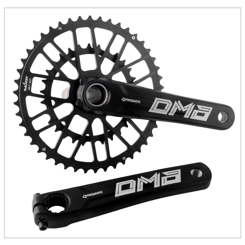 Prowheel Rennrad-Kurbelgarnitur 165 170 172,5 mm Doppelgeschwindigkeits-Kettenblatt 46/30 Zähne 48/32 Zähne 50/34 Zähne 52/36 Zähne 53/39 Zähne Geschwindigkeit Fahrradkettenblatt – Detail 24