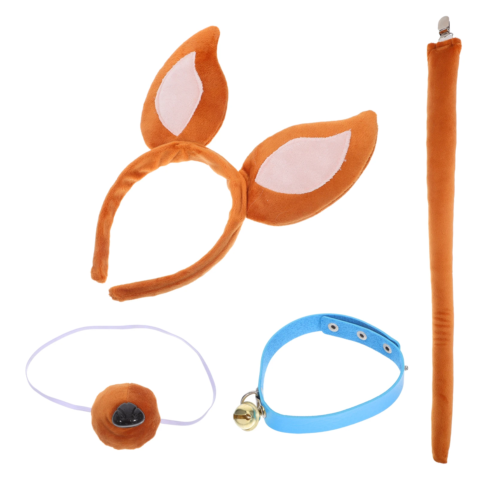 Halloween Pet Headband Dog Costume Gloves Cosplay Carnival Animal Pu Prop Dress up Toddler Ear