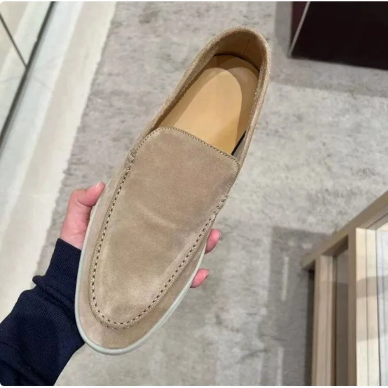 

Fashion Newset Mens Driving Loafers Genuine Leather Lazy Flats Handmade Men Casual Shoes Big Size 38-45