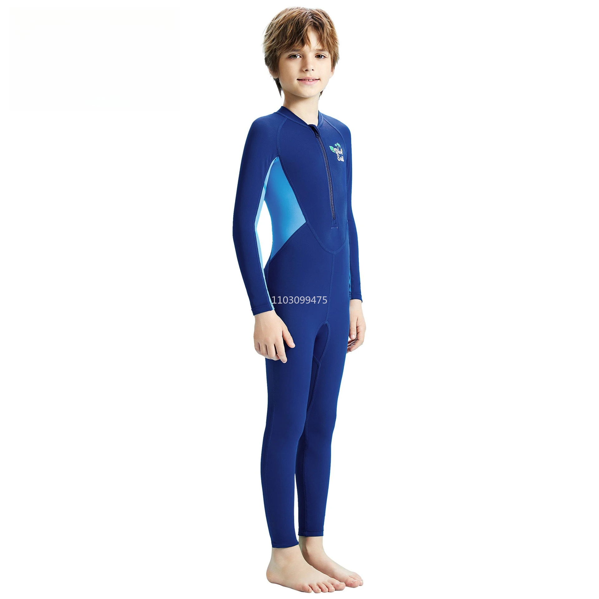 

Children Wetsuit Surf Suits Boys Long Sleeve One-Piece Scuba Diving Wet Suits Surfing Sun Protective Underwater Fishing Wetsuit