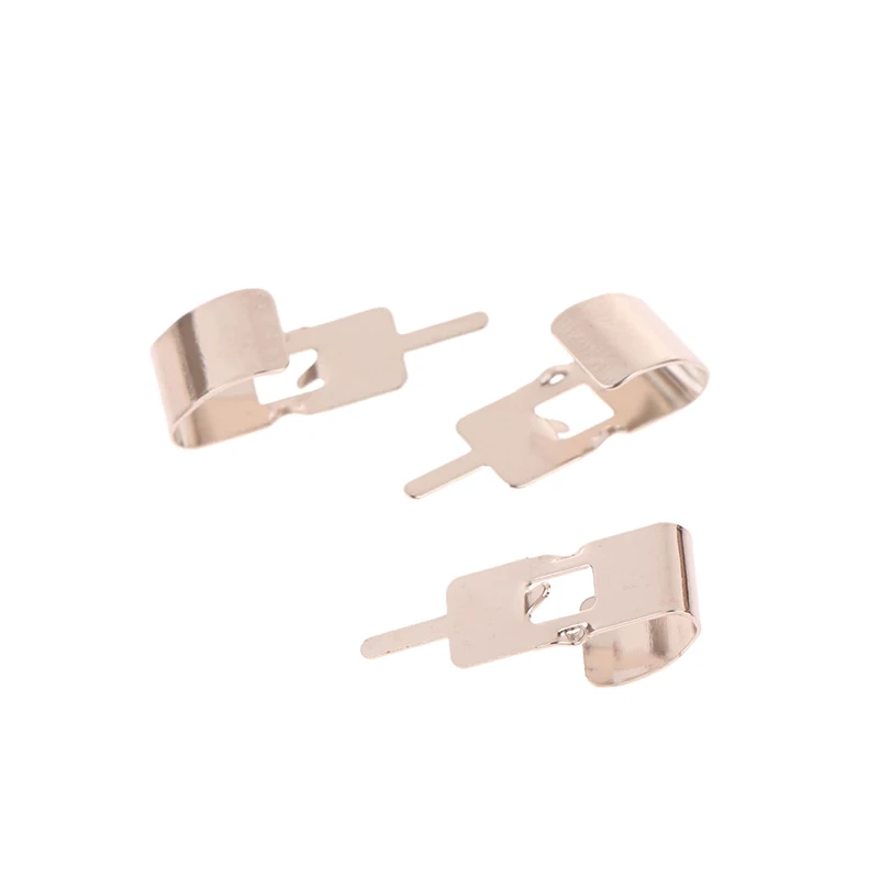 50pcs/set 2*0.7cm Spring Steel 18650 Battery Clip 18650 Battery Holder Battery Contact Battery Insert Accessories