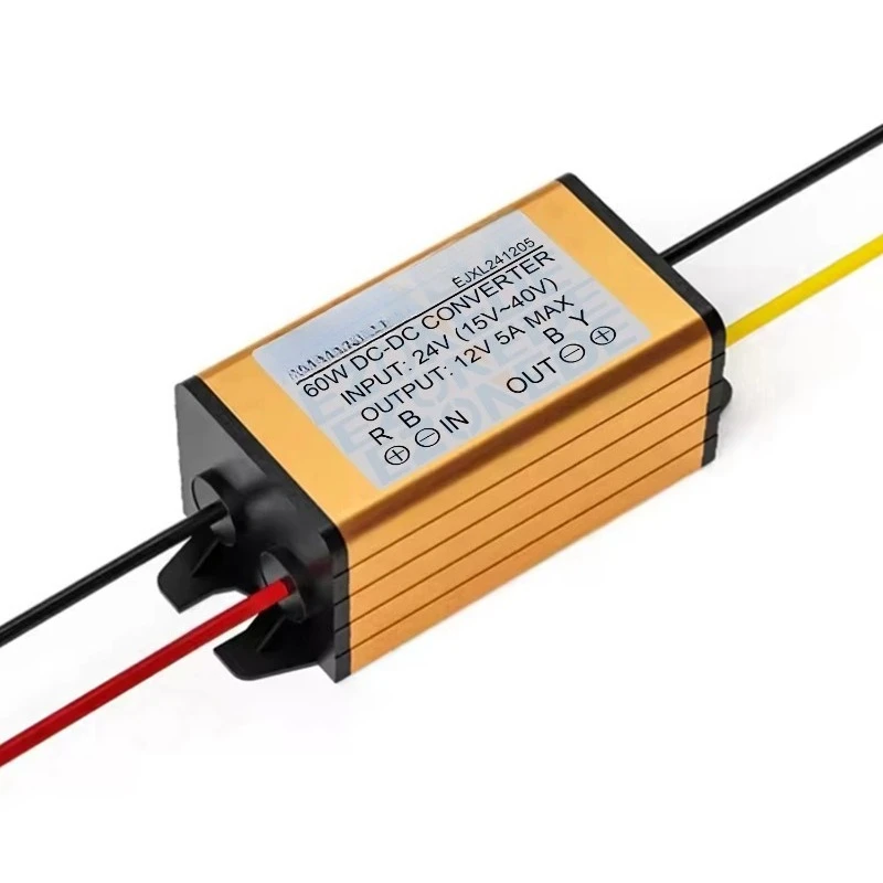 

Waterproof 24 V to 12 V 5 A 60 W DC-DC Buck Converter for Golf Cart Truck