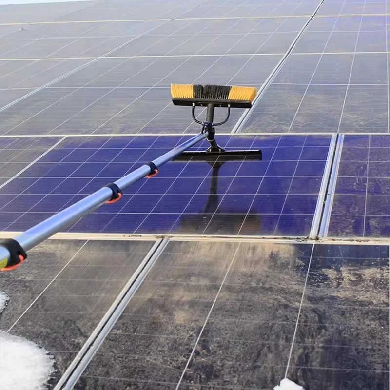

Solar panel cleaning brush, telescopic rod window glass cleaning brush kit, photovoltaic cleaning machine equipment tools