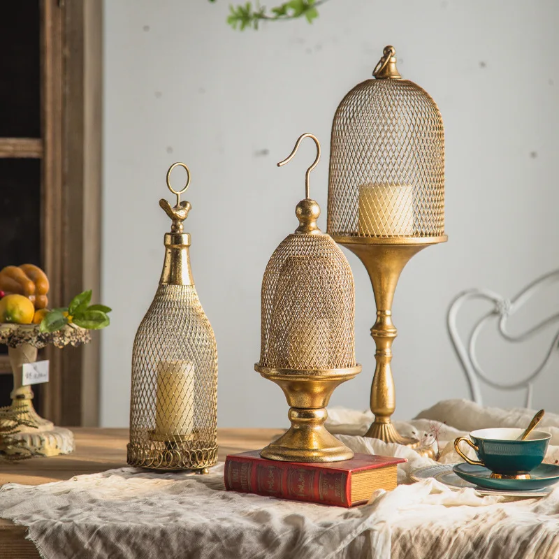 

American metal crafts ornaments candle holders restaurant atmosphere decoration candleholder photo studio photography wedding d