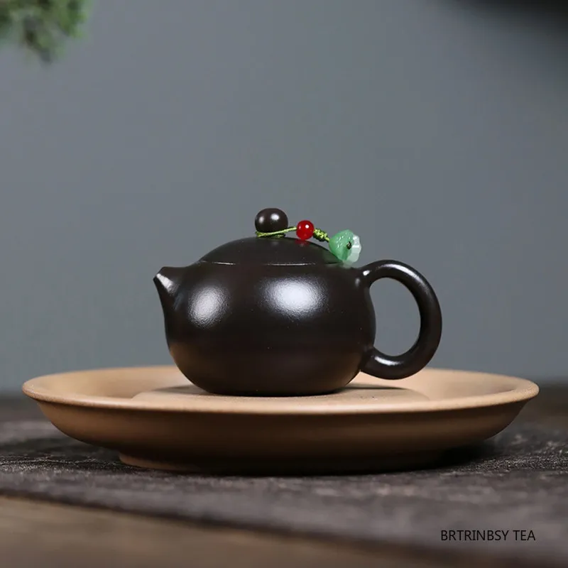 Традиционный чайник Исин из фиолетовой глины, бытовой чайник Цзыша ручной работы, маленькая емкость, чайник Сиши, китайская чайная посуда, чайный сервиз, 90 мл