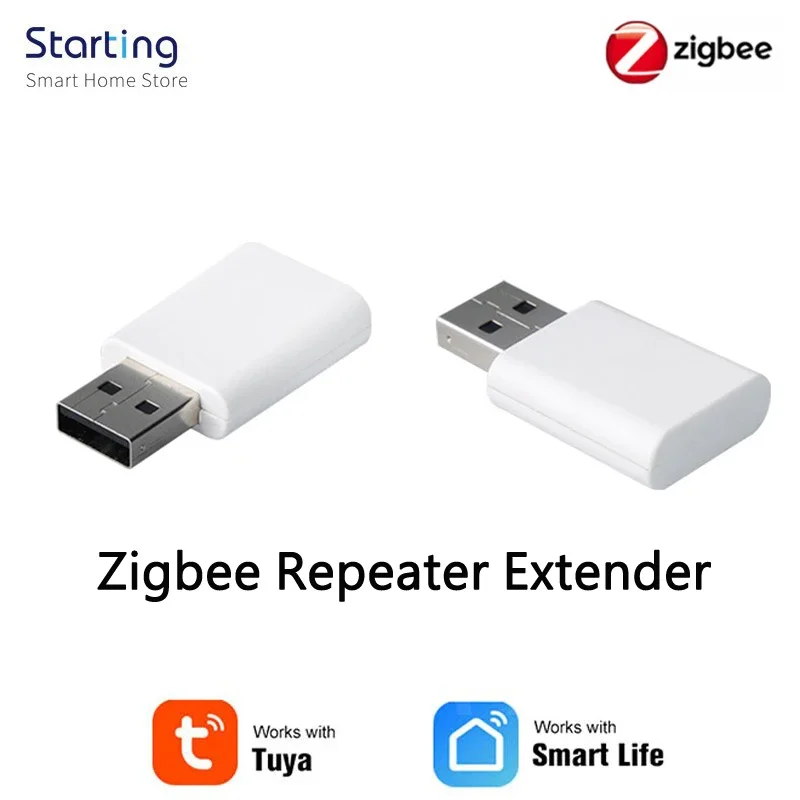 Tuya ZigBee Signal Repeater USB Extender For Smart Life Zigbee Sensors Expand 20-30M Mesh Home Assistant Deconz Automation