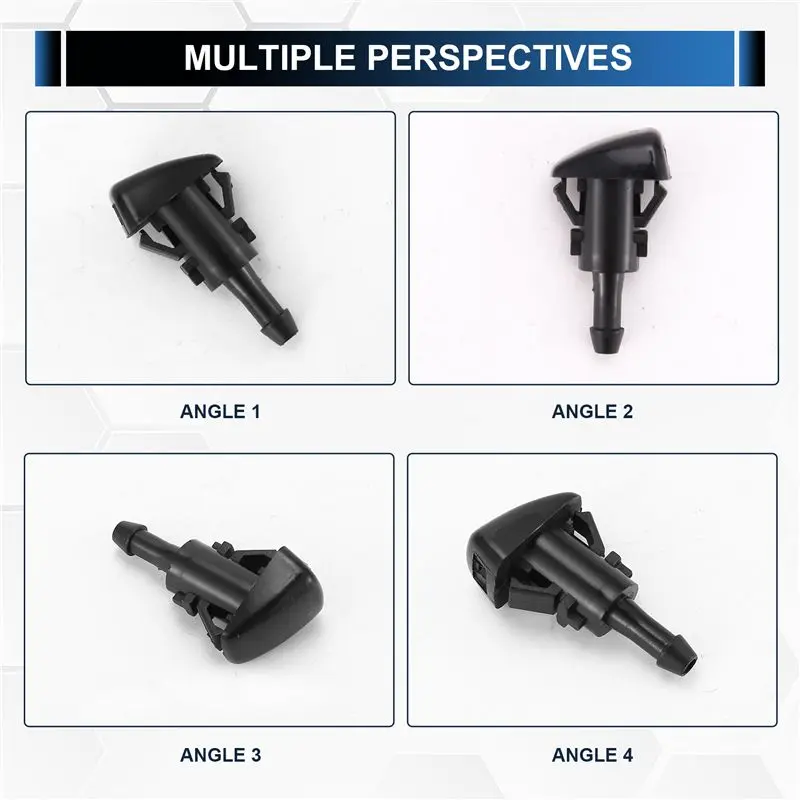 Excellent-Front Windshield Washer Nozzles Wiper Spray Kit For , Dodge, Ram, Jeep- Replaces Part Number 4805742AB, 511607