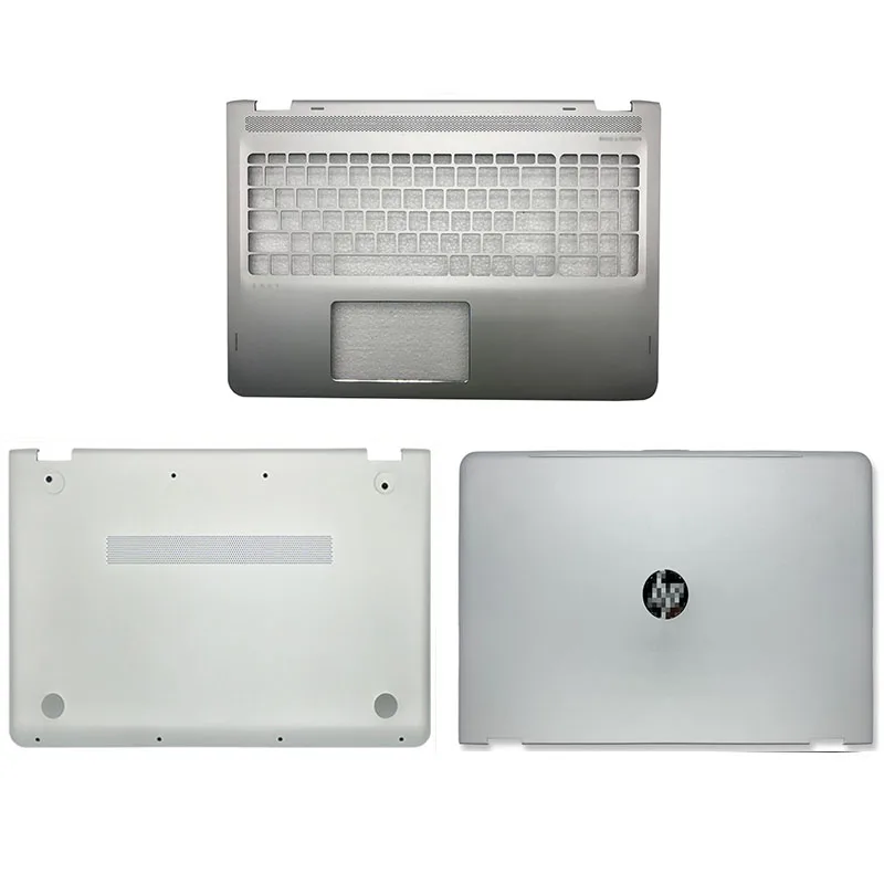 

New For HP Envy X360 M6-AR004DX M6-AQ M6-AQ005DX 15-AQ 15T-AQ Top Case LCD Back Cover Palmrest Bottom Case Silver 856799-001