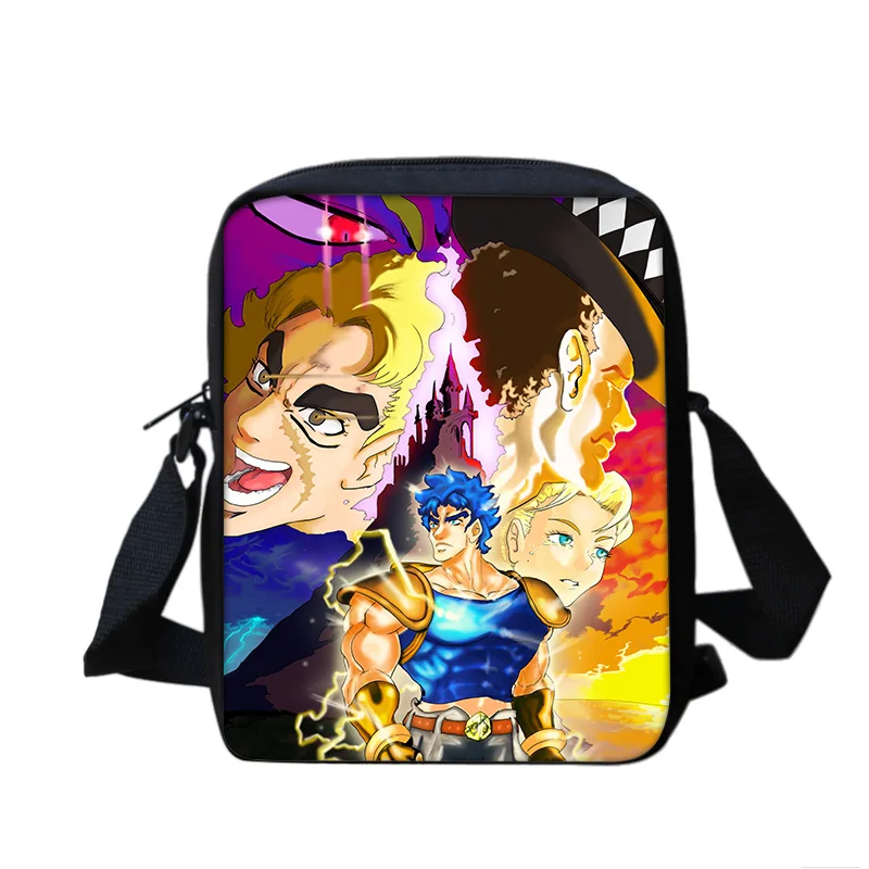 

Многофункциональная сумка через плечо большой вместимости JoJo's Bizarre Adventure, идеальный подарок для мальчиков и девочек на школьные дни рождения.