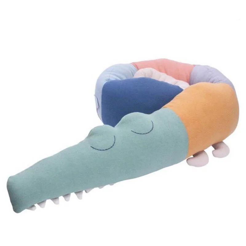 Crocodile Newborn Baby Bed Crib Children Pillow Bumper Fence Anti-Collision Kids Room Bedding Protector Infant Accessories