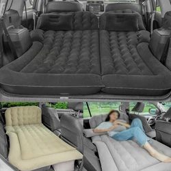 Colchón de aire portátil para SUV, colchón inflable de viaje para coche, cama de Camping, 2 almohadas, cojín para acampar al aire libre