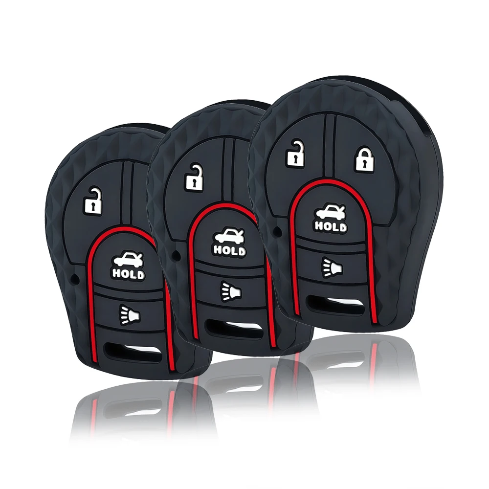 Keychain Accessories For Nissan Maxima Versa Altima Micra Qashqai Sunny Sentra Tiida Armada X-Trail Livina Key Case Caps