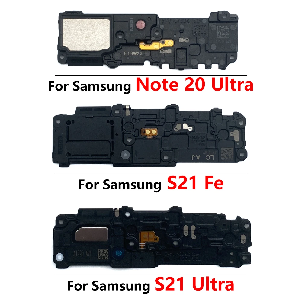 For Samsung Note 20 Ultra / S21 Plus /  S21 Fe Loudspeaker Buzzer Ringer Sound Module Loud Speaker Board New Bottom Musiz Ringer