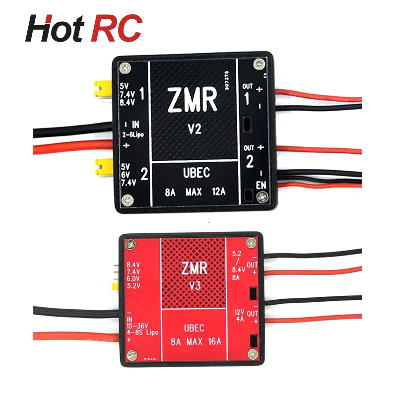 

ZMR 8A Dual UBEC V1 V2 V3 Dual BEC входное напряжение 2-6S Lipo / 4-8S BEC для радиоуправляемого квадрокоптера FPV гоночного дрона запасные части DIY модели