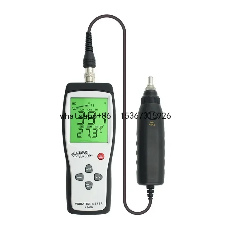 AS63B q Vibration Meter Vibrometer Handheld  Tester with acceleration velocity measurement