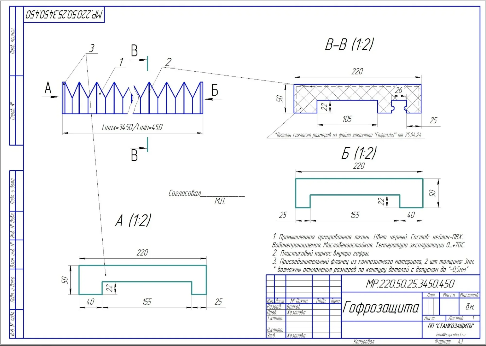 Personalizado Torne a Tampa Protetora Lmax 3450 mm Lmin 450 mm 1000 mm Armadura Peças