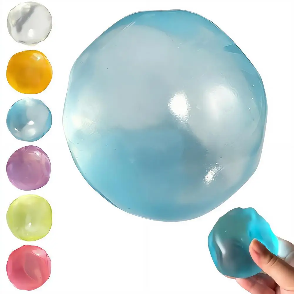 Juguete Mochi Transparente, Antiestrés, Suave, de Gelatina, para Niños y Adultos, Regalo Sensorial