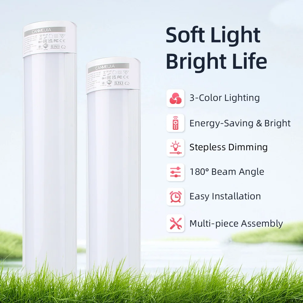 Lighting Strip Remote Control Kitchen LED Tubes Light Cabinet Lamp 110v 220v Led Lamps for Bedroom Wardrobe Home Cabinet Lights